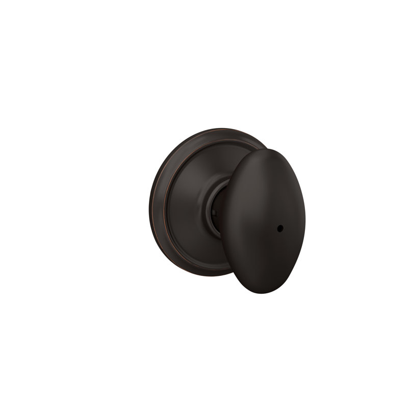 Siena Bed and Bath Lock Knob, Aged Bronze