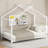 Modern Twin Size House Platform Bed-361766138