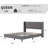 Velvet Upholstered Platform Bed Frame with Wingback Headboard & Wood Slats, 8" Under-Bed Storage, No Box Spring Needed for Bedroom-167158472-167158326