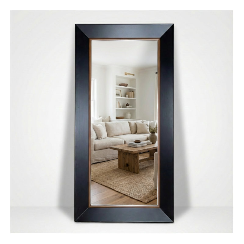 Miroir Lux, Noir / brun