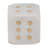 Modern Marble Dice Sculpture for Home Decor - Decorative Object Accent for Decorations for Living Room Styling or Tabletop Display - 4", White & Gold