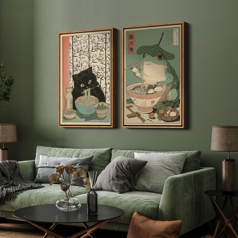 Art mural encadré, rétro, antique, classique pour chambre à coucher - 16 po x 24 po x 2 panneaux, H 24 po x l 16 po, Naturel