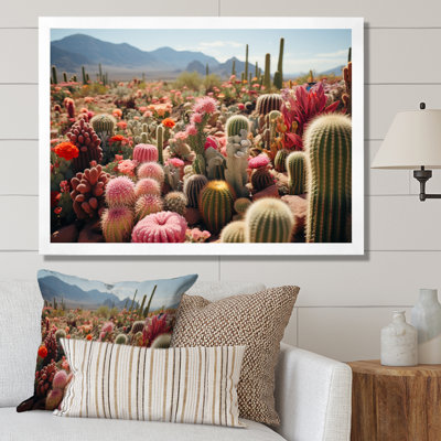Cactus vert et rose II - impression