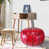 Red/Black Genuine Leather