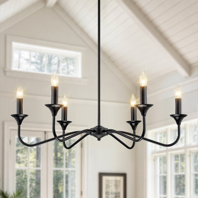 6-light Modern Farmhouse Chandelier