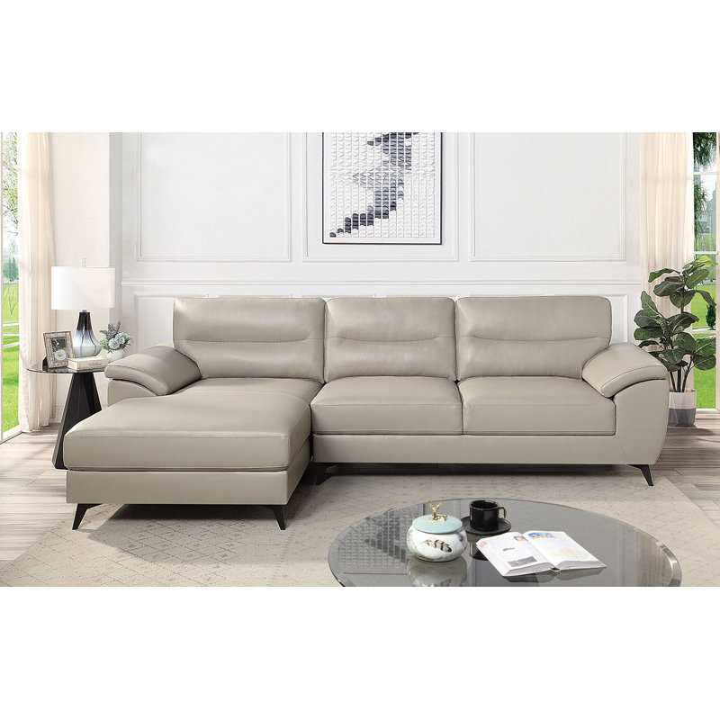 Canapé modulaire Mid-Century 119 po, taupe