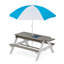 Table de pique-nique pour enfants avec parasol