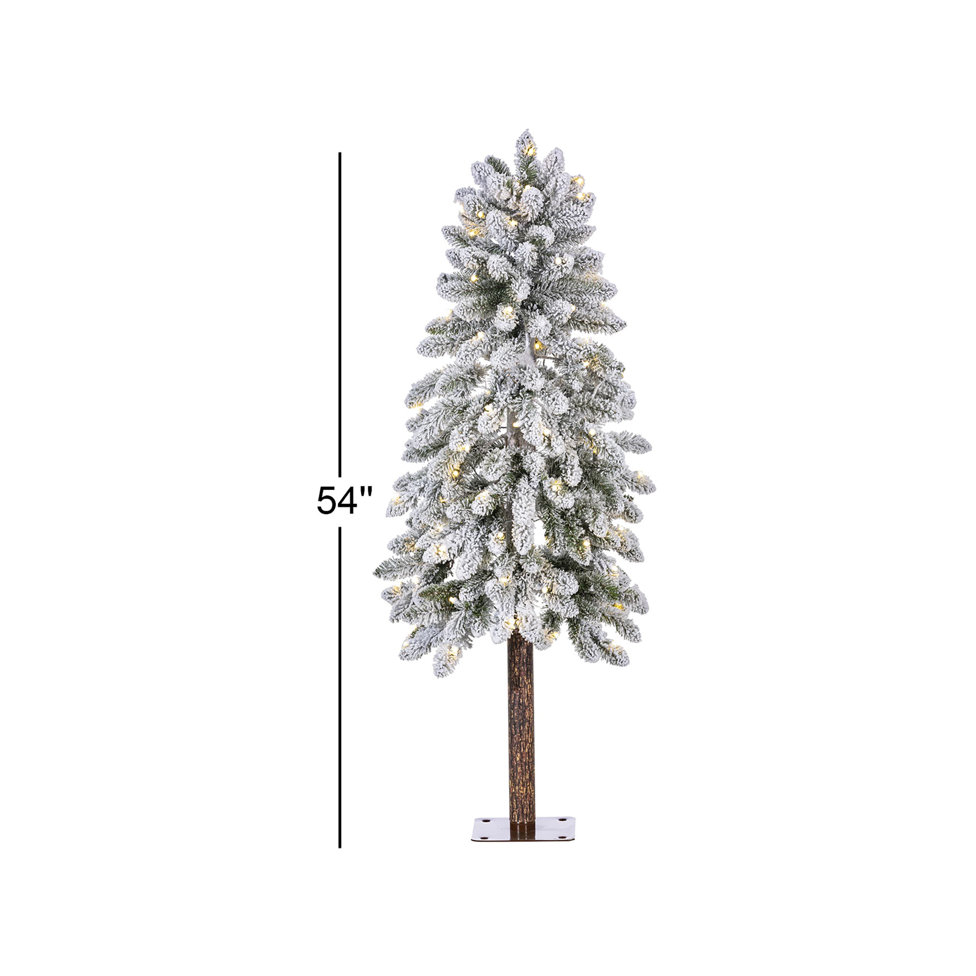 Gursimran Lighted Artificial Pine Christmas Tree, 4.5'