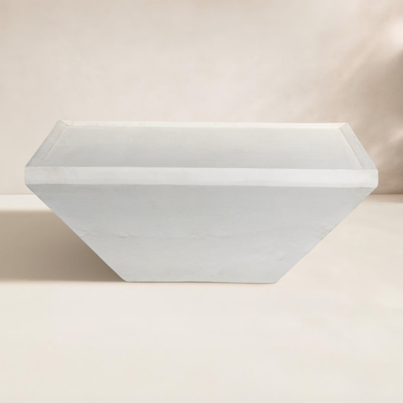 Drake Outdoor Square Coffee Table, Matte White