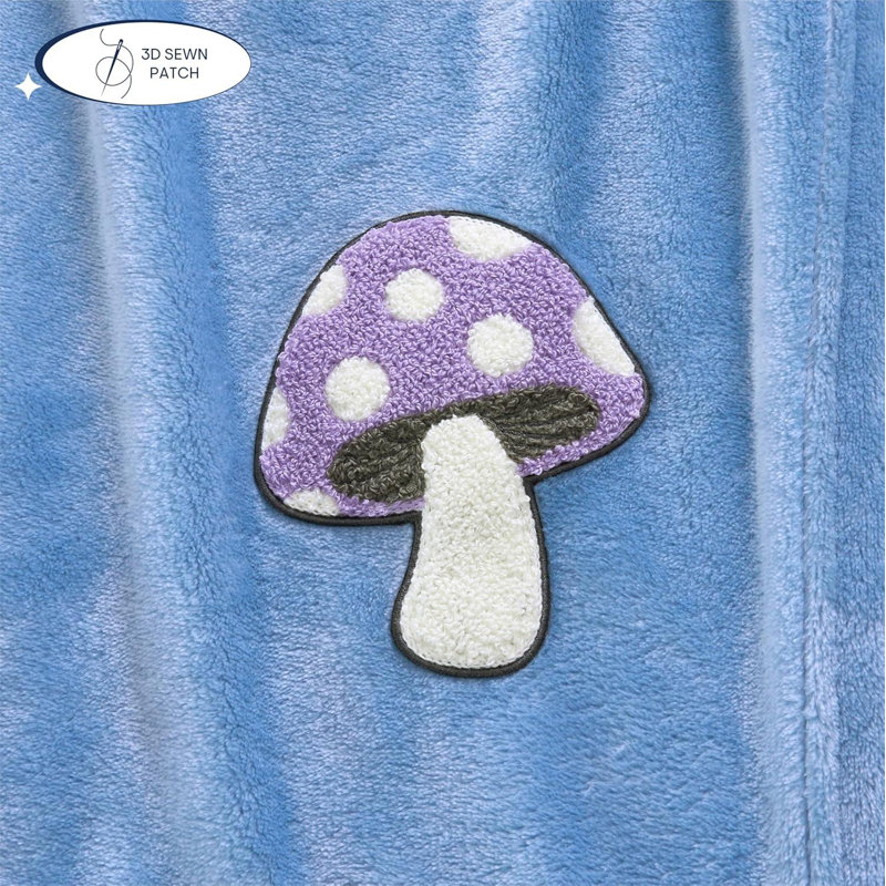 Aeropostale Soft Plush Throw Blanket, Blue