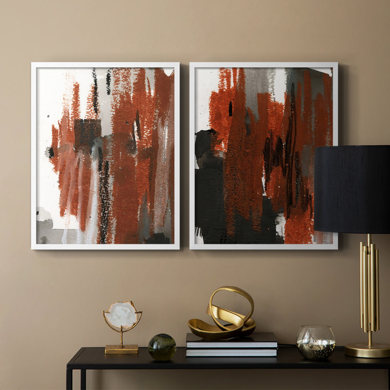 Impression encadrée LoftPastelV-Premium - prête à être accrochée - aucun clou requis - aucun clou requis, Blanc