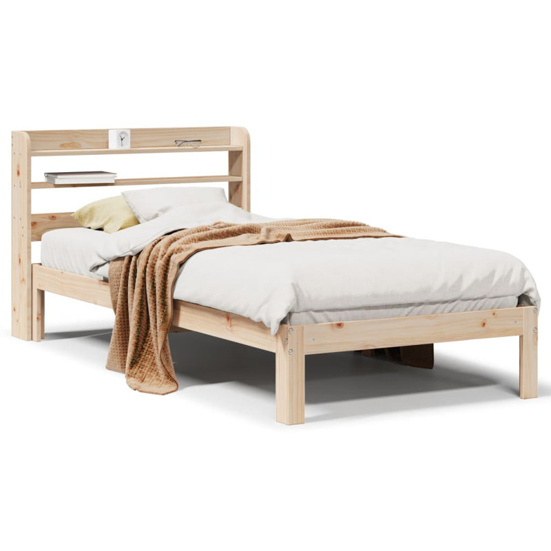 Bed Frame, Small Single (2'6), Brown