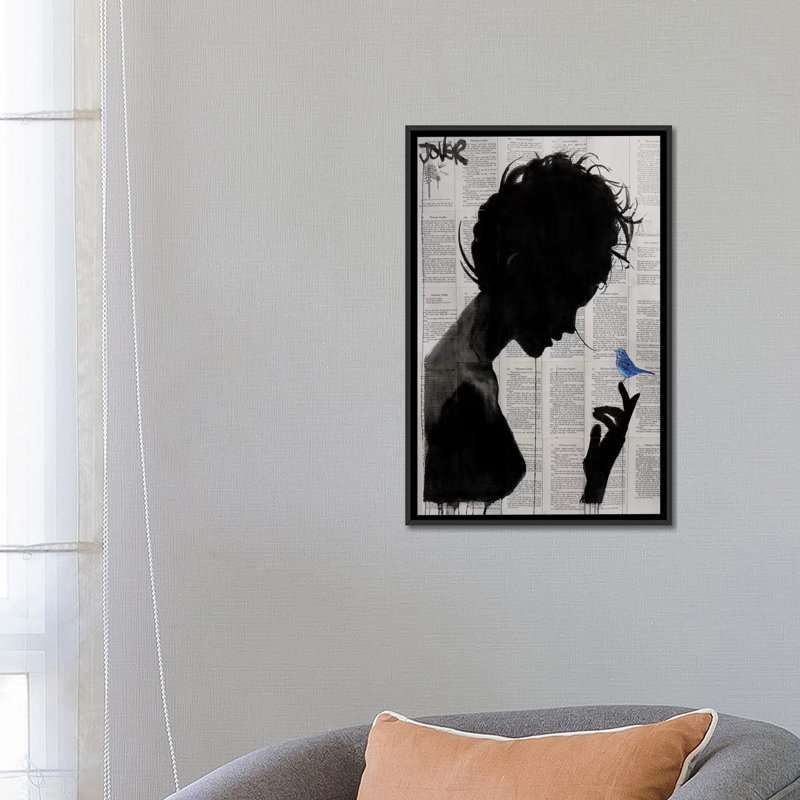 Poetica, impression sur toile tendue, H 18 po x l 12 po x P 1,5 po, Toile tendue, Pas de tapis
