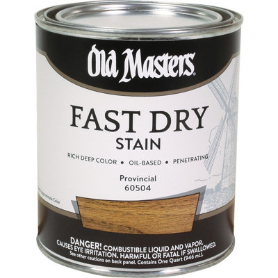 Old Masters 60504 Qt Provincial Fast Dry Wood Stain-1PK