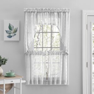 One Allium Way® Dougherty Polyester Semi-Sheer Curtain Panel | Wayfair