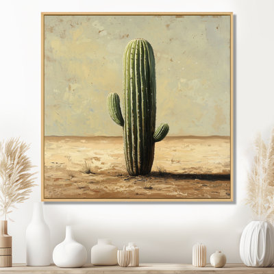 Maruice cactus dans le désert IV - cactus, art mural