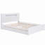 Lit plateforme avec rangement en bois avec DEL, 2 tiroirs et 1 lit gigogne
