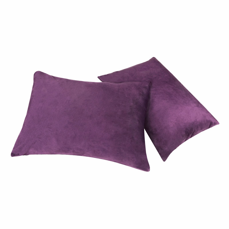 Velvet Pillowcase - Set of 2, Purple, Queen