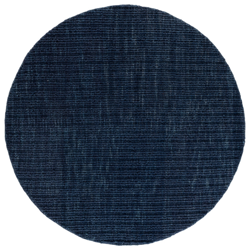 Natural Fiber Couture Handwoven Performance Solid Color Indoor Rug, Round 6'