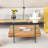 Hezekiah 31.4" Modern Two-Tier Square Coffee Table-2103274392
