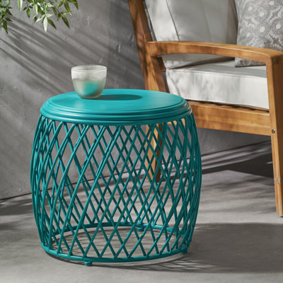 Table d'appoint en tubes de fer Santosh