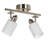Aurora 2-Light Brushed Steel Semi-Flush Mount