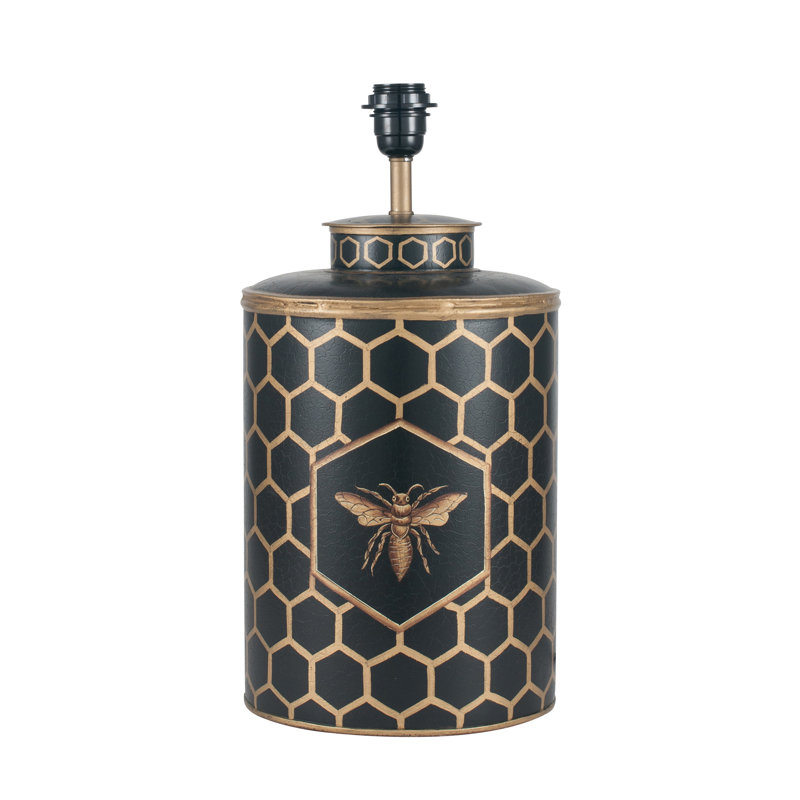 Ahanu Metal Lamp Base Lamp, Black