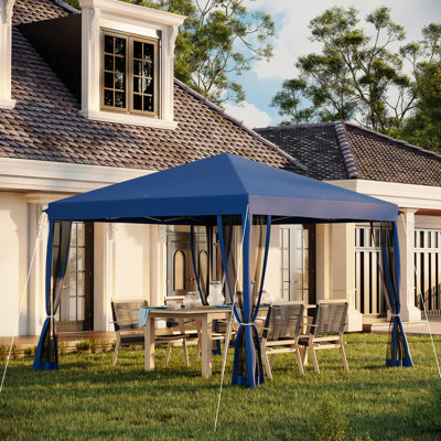 Tente à auvent avec filet Outsunny 10 pi x 10 pi Outsunny