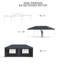 Tente escamotable 10 x 20 pi avec parois latérales-102798909