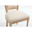 Chaise rembourrée avec pieds en bois