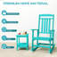 Ensemble de 2 chaises berçantes d'extérieur surdimensionnées-360946967
