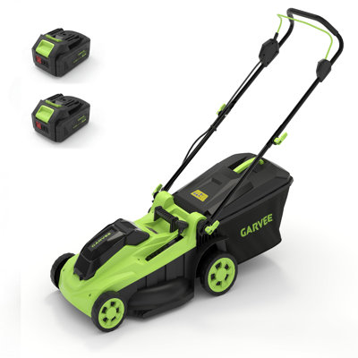 40V Cordless Lawn Mower, 17-Inch Push Mower with Mulching & Bagging, 6 Height Settings, 40L Grass Bag, Lightweight for Small to Medium Lawns