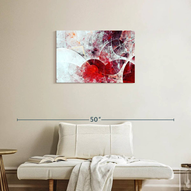 Avery Red Digital Abstract, 20" H x 30" W