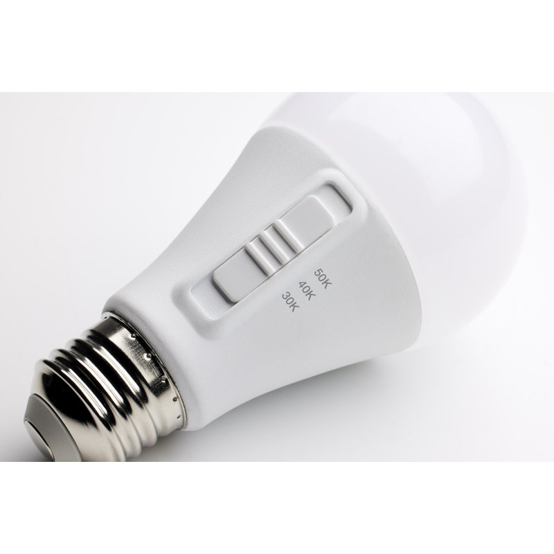 12 Watt (75 Watt Equivalent), A19 LED, Non-Dimmable Light Bulb, Selectable CCT E26/Medium (Standard) Base, 14 W