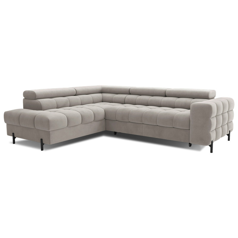 Burglind 5 Seater Sofa Bed, Left Hand Facing, Beige Paros 2