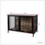 Élégant meuble cage en bois pour chien avec 2 portes, parfait pour les grandes et moyennes races, alliant fonctionnalité et esthétique