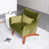 Velours vert olive
