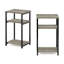 Aarshiya 2 Piece 3-Tier Industrial Metal Frame End Table with Storage Shelves Set-1163670178