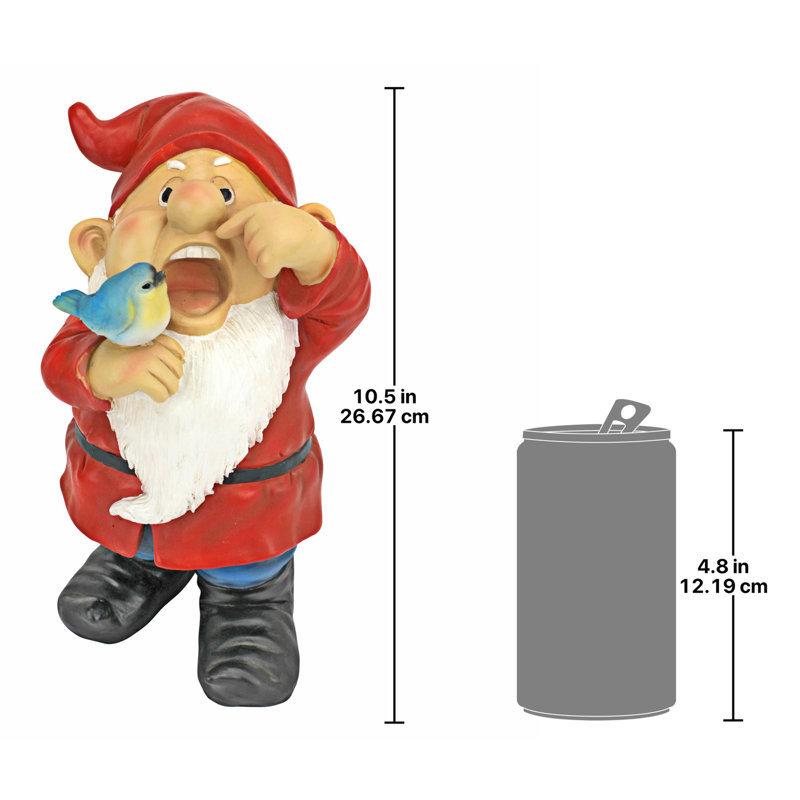 Statue de gnome Gesundheit Gunther qui éternue
