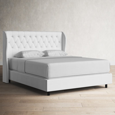 Knaresborough Upholstered Wingback Bed