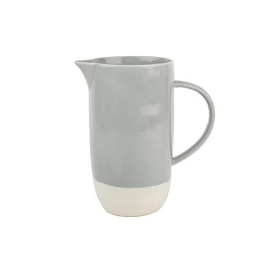 Canvas Home Shell Bisque Porcelain Pitcher 37 oz