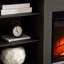 Console multimédia avec grande armoire de rangement, avec foyer encastré de 23 po, pour téléviseur de 70 po ou moins, meuble télé multimédia moderne-604216073