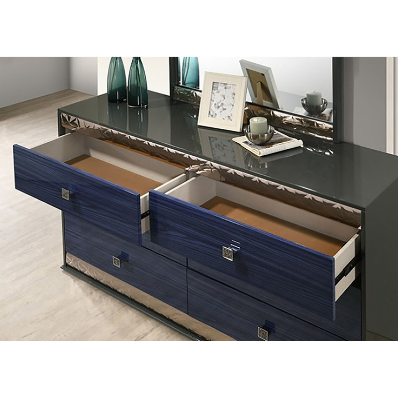 Brewington 6 Drawer Dresser With Mirror