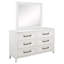 Commode 6 tiroirs avec miroir Loane