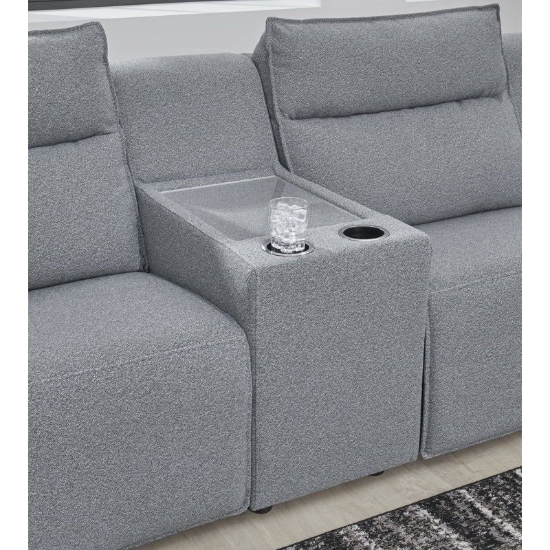 Depew 6-Piece Power Reclining Sectional With Chaise, Right Hand Facing