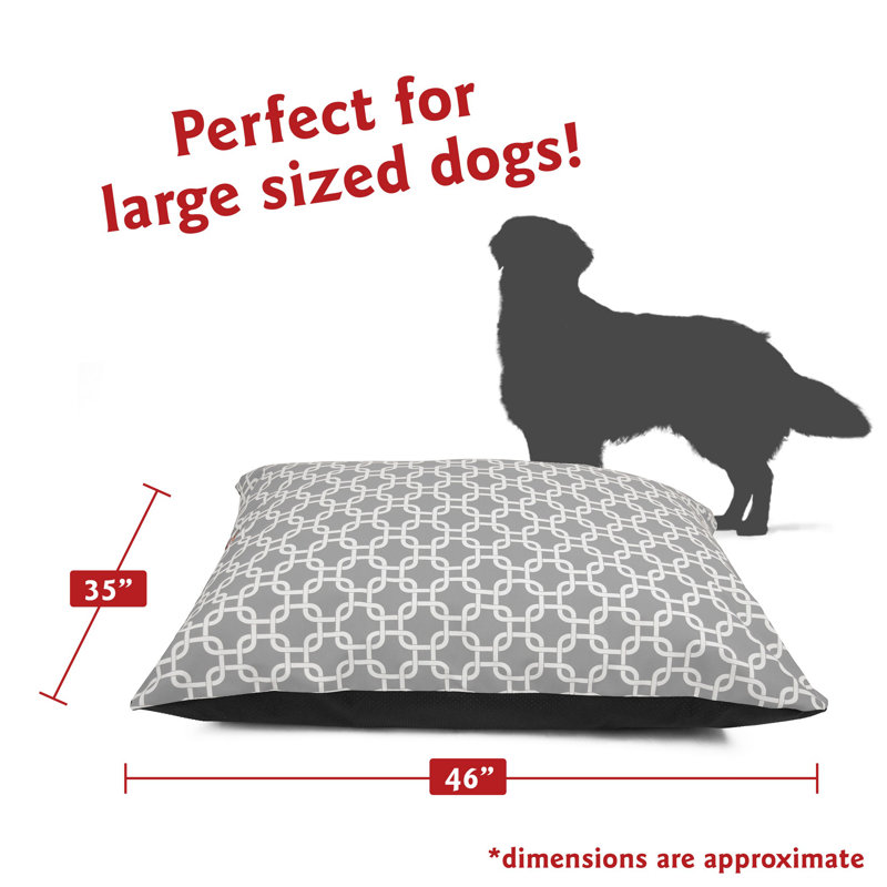 Coussin Super Value, Gris, Grand (l 46 po x P 35 po x H 7 po)