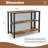 17 Stories 36" Tall 3-tier Bar Table With Storage Metal Frame Adjustable Foot Pads Grey-273701429