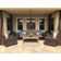 106'' High-Density Polyethylene (HDPE) Wicker Outdoor Patio Sofa with Sunbrella® Cushions