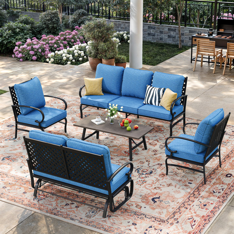5 Piece Outdoor Conversation Set