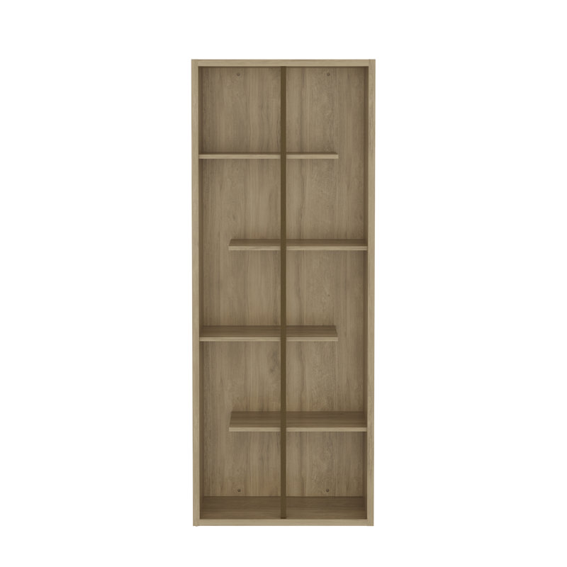 Connall Geometric Bookcase, Pine